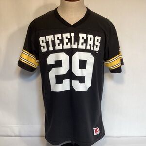 Vintage Wilson Pittsburgh Steelers NFL Jersey Tee made in USA men’s size M/L
